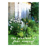Casual Rustic Backyard Garden Wedding Invitation