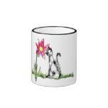 Cat love Flower Teetasse