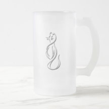 CAT-SILHOUETTE KAFFEETASSE