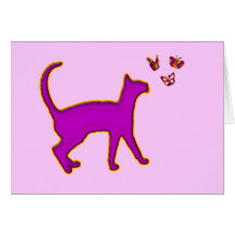 CAT U. SCHMETTERLINGE KARTE