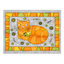 catcard mit Fischen Postkarten