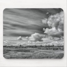 Catching Clouds (B&W) Mousepads