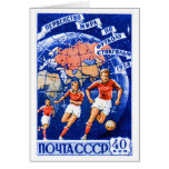 CCCP Fußball Grußkarte