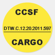 CCSF3 RUNDER STICKER