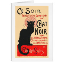 Ce Soir Le Chat Noir, Théophile Steinlen Karte
