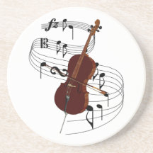 Cello Getränkeuntersetzer