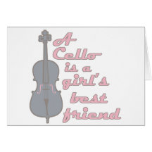 Cello-Mädchen Karten
