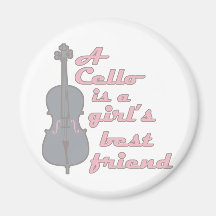 Cello-Mädchen Magnets