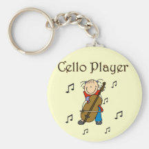 Cello-Spieler-T-Shirts und Geschenke Schlüsselanhänger
