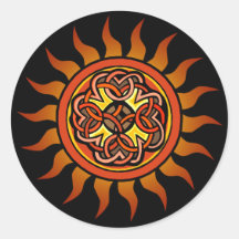 Celtic Sun 4 Sticker
