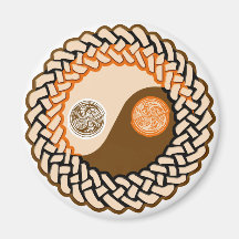 Celtic Yin Yang Kühlschrankmagnet