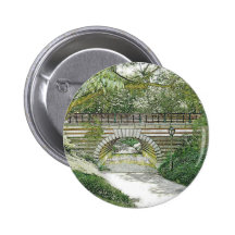 Central Park-Brücke und Weg Anstecknadelbuttons