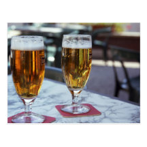 Chablis; zwei coole Biere bei 42 Grad heißen Somme Postkarte