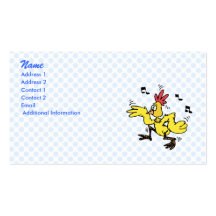 ChaChaCha-Huhn Visitenkarten Vorlagen