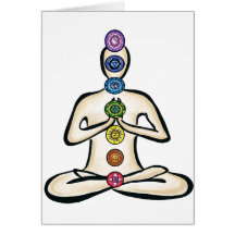 Chakra trieb an grußkarte