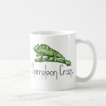 Chamäleon verrückt kaffee haferl
