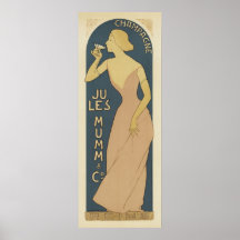 Champagne-Kunst Nouveau Plakate