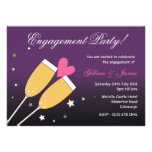 Champagne-Toast-Verlobungs-Party Einladung 2