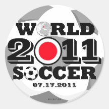 Champions-Aufkleber des Japan-Frauen-Fußball-2011
