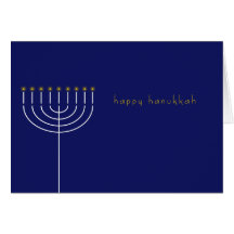 Chanukka-Karte mit Menorah