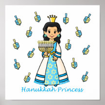 Chanukka-Prinzessin Posterdrucke