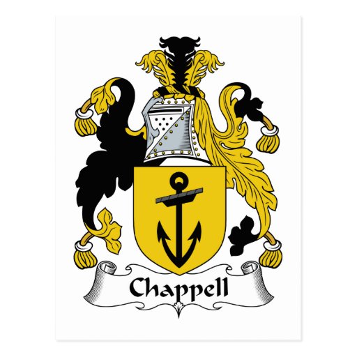 Chappell Familienwappen Postkarte