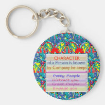 Character of a person ... key chains