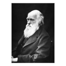 Charles Darwin-Porträt Personalisierte Einladungskarte