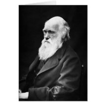 Charles Darwin-Porträt Grußkarte