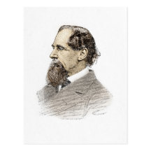 Charles Dickens Postkarte