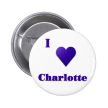 Charlotte -- Mitternachtsblau Anstecknadelbutton