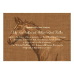 Charming Rustic Horse Wedding Invitation einladungen