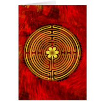 Chartres-Labyrinth-Feuer-leere Karte
