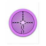 Chartres-Labyrinth Postkarte