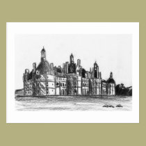 Chateau de Chambord postkarten