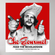 Che feinschmeckerische Zufuhr das Revolooshin Plak Plakatdruck