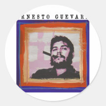 CHE GUEVARA PAINT ETIQUETAS REDONDAS