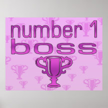 Chef der Nr.-1 im Rosa Posterdrucke