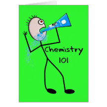Chemie 101 Stickman Entwurfs-lustige Geschenke Grußkarte