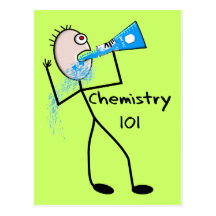 Chemie 101 Stickman Entwurfs-lustige Geschenke Postkarten