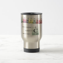 Chemie buchstabiert mit Elementen Teetasse