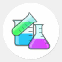 Chemie Flaschen chemical flasks Sticker