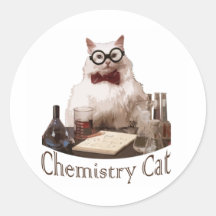 Chemie-Katze (von memes 9gag reddit) Sticker