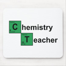 Chemie-Lehrerschwarzes Mousepads