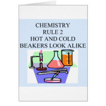 Chemieregel 2 grußkarte