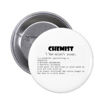 Chemiker-Definition Anstecknadelbuttons