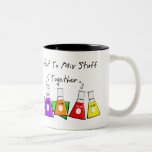 Chemiker-"ich erhalte, Material-zusammen zu mische Kaffeetasse