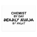Chemiker tödliches Ninja bis zum Nacht Postkarten