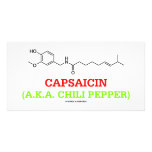 Chemisches Molekül des Capsaicin-(ALIAS Chili-Pfef Photokarte