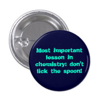 Chemistry: don't lick the spoon! anstecknadelbuttons